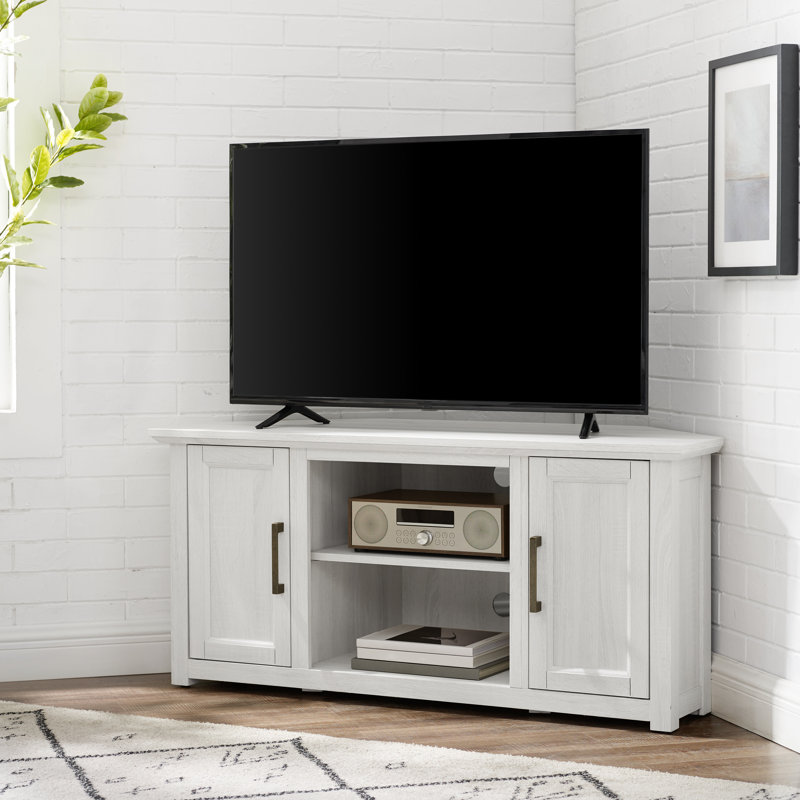 Three Posts™ Albrecht Corner TV Stand for TVs up to 50" & Reviews Wayfair